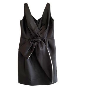 Jill Stuart Black Bow Cocktail Dress 10
